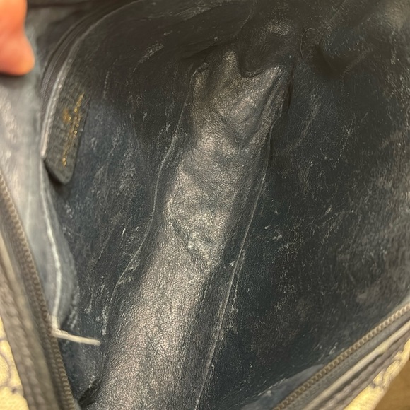 Vintage Gucci GG Supreme Sherry Line Navy Monogram Canvas Boston Bag - Picture 7 of 16